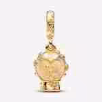 Charm Pendente Palla di Neve con Cuore