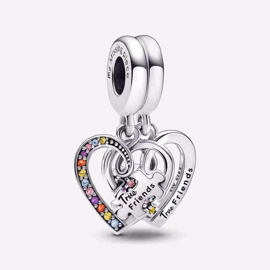 Charm Pendente Puzzle dell'Amicizia Divisibile Charm Pendente Puzzle dellAmicizia Divisibile