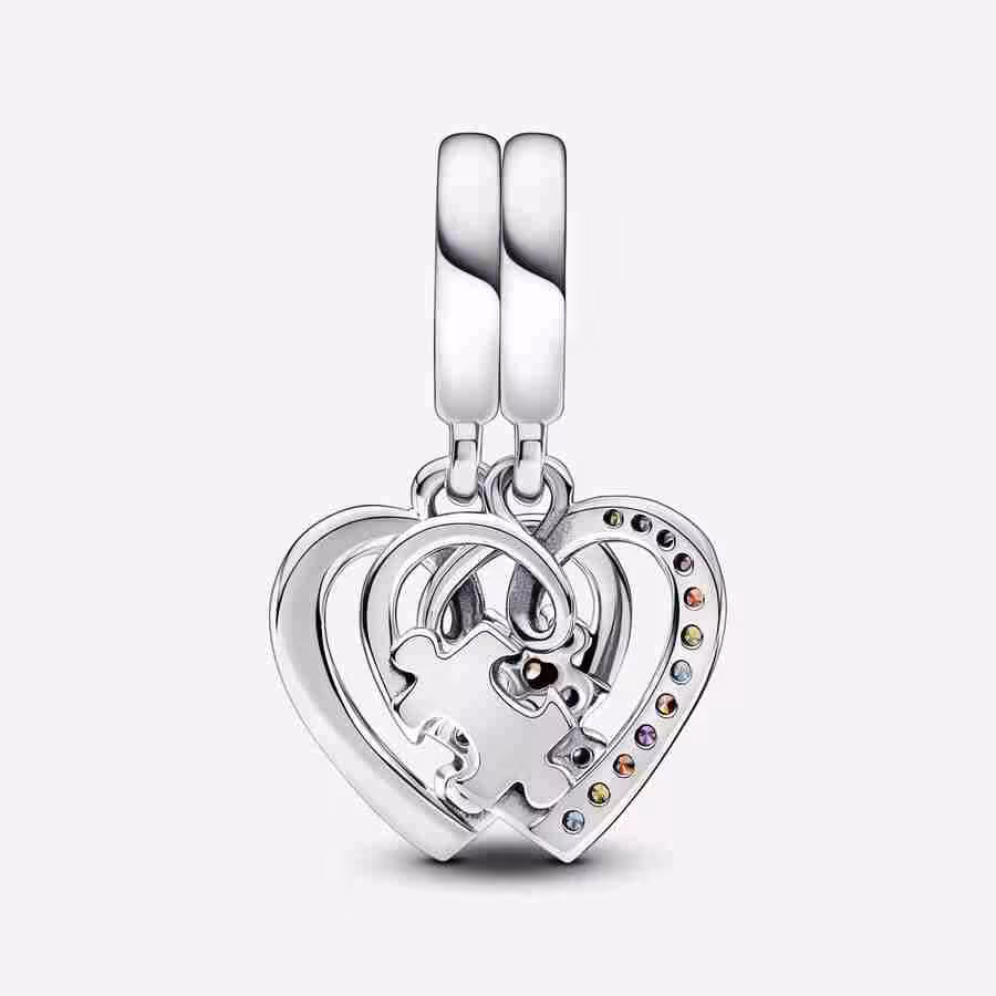 Charm Pendente Puzzle dell'Amicizia Divisibile_3