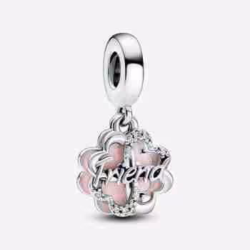 Charm Pendente Quadrifoglio dell'Amicizia