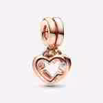 Charm Pendente Sorelle_Placcato oro rosa Charm Pendente Sorelle_Placcato oro rosa
