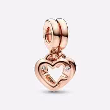 Charm Pendente Sorelle_Placcato oro rosa
