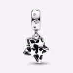 Charm Pendente Stella Blu Vetro di Murano