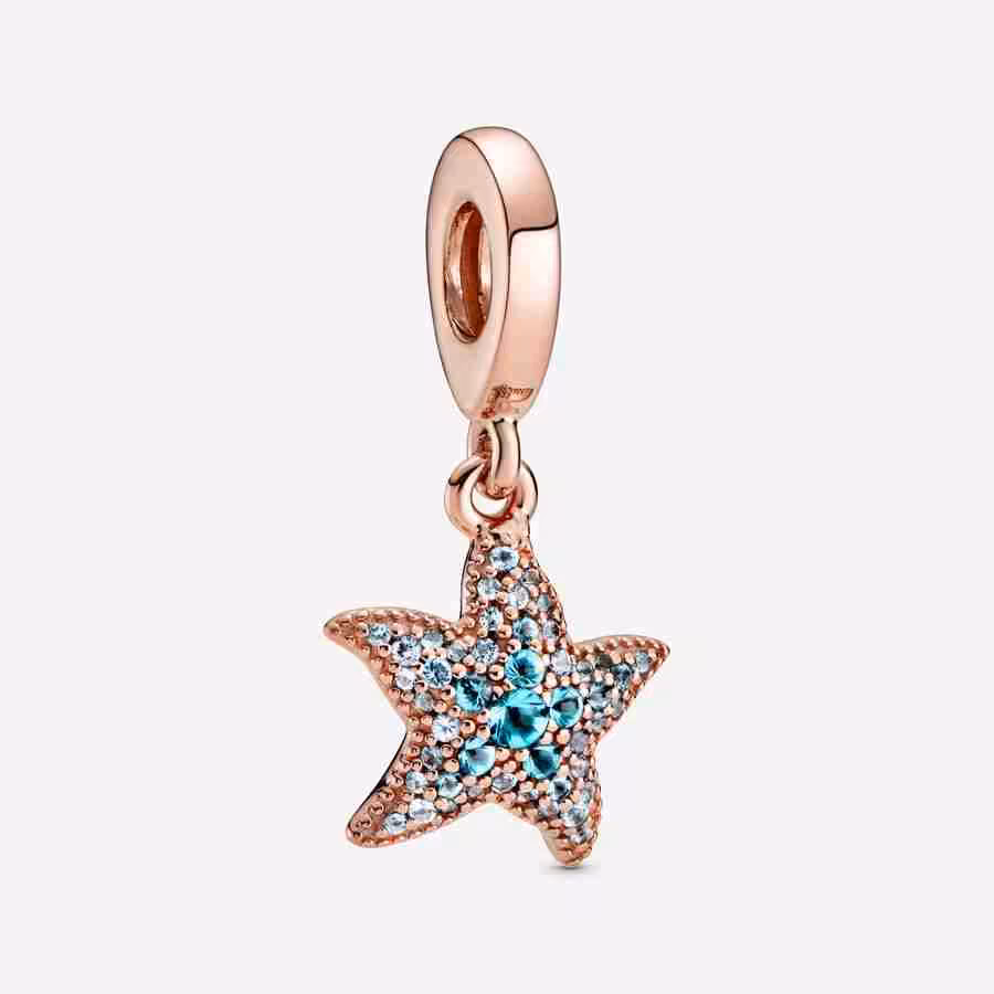 Charm Pendente Stella Marina Blu Charm Pendente Stella Marina Blu