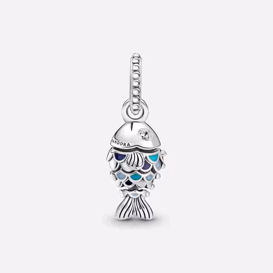 Charm pendente Pesce blu_3 Charm pendente Pesce blu 3