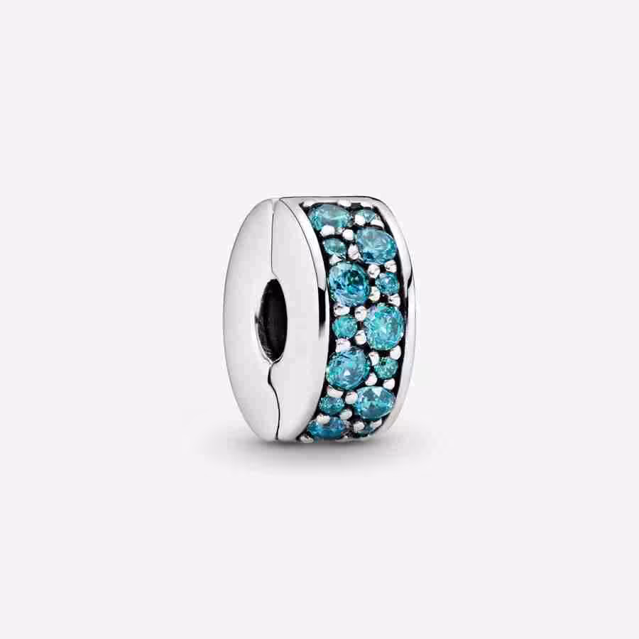 Clip Pavè Turchese Clip Pave Turchese