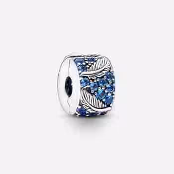 Clip Piume e Pavè Blu