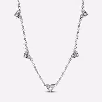 Collana Cuori con Tre Pietre