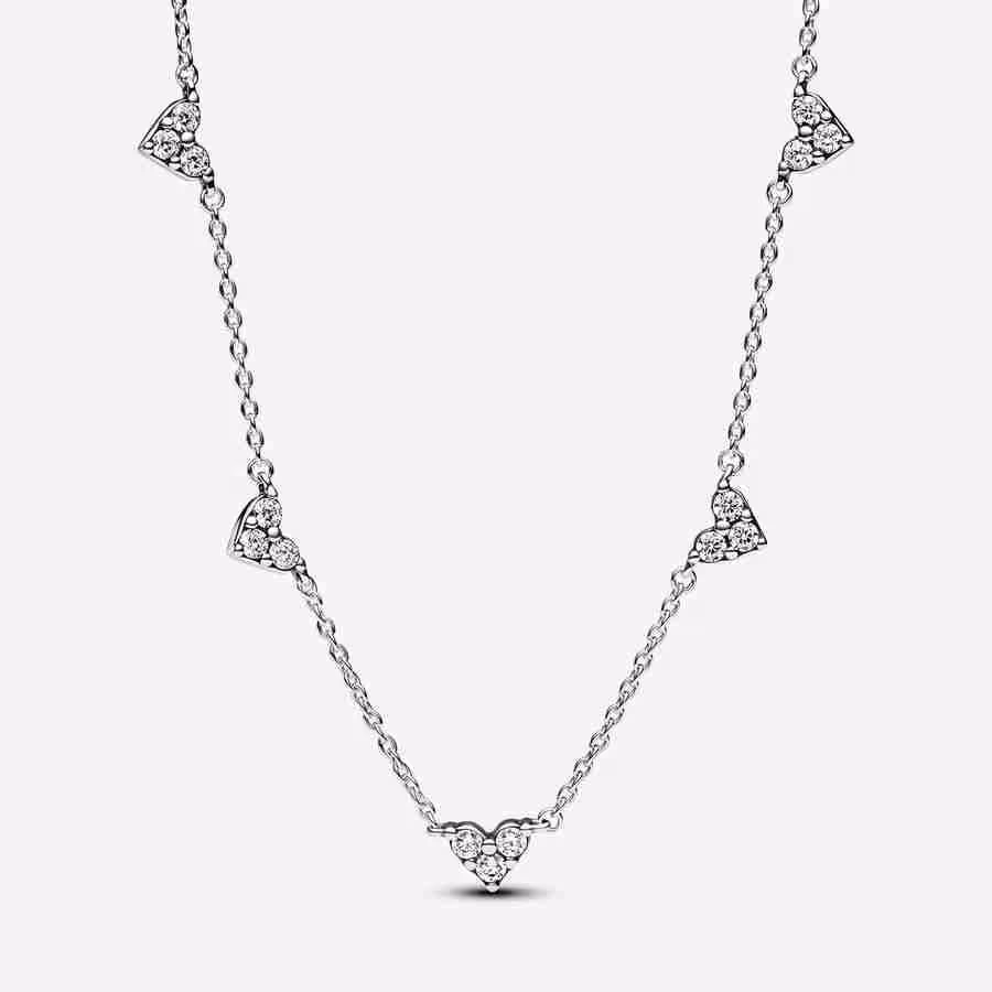 Collana Cuori con Tre Pietre Collana Cuori con Tre Pietre