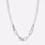 Collana Maglia Link con Perle d’Acqua Dolce Coltivate Pandora ME