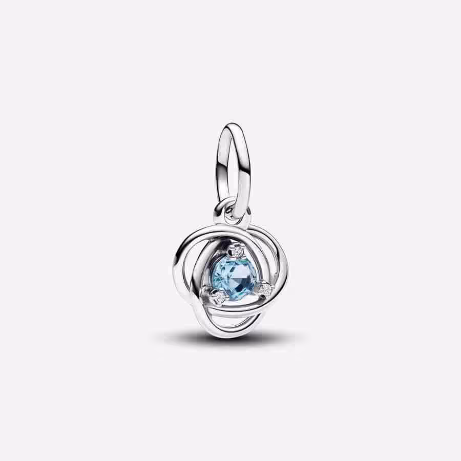 Pendente Cerchio Eterno Azzurro Marzo Pendente Cerchio Eterno Azzurro Marzo