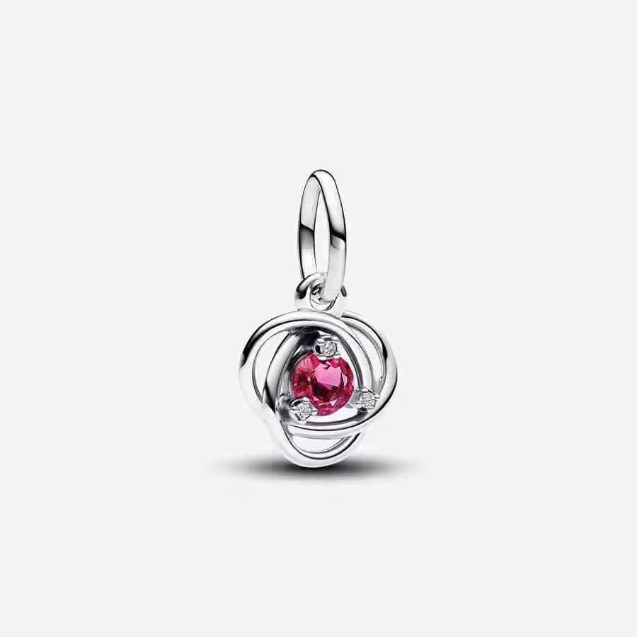 Pendente Cerchio Eterno Rosa Ottobre Pendente Cerchio Eterno Rosa Ottobre