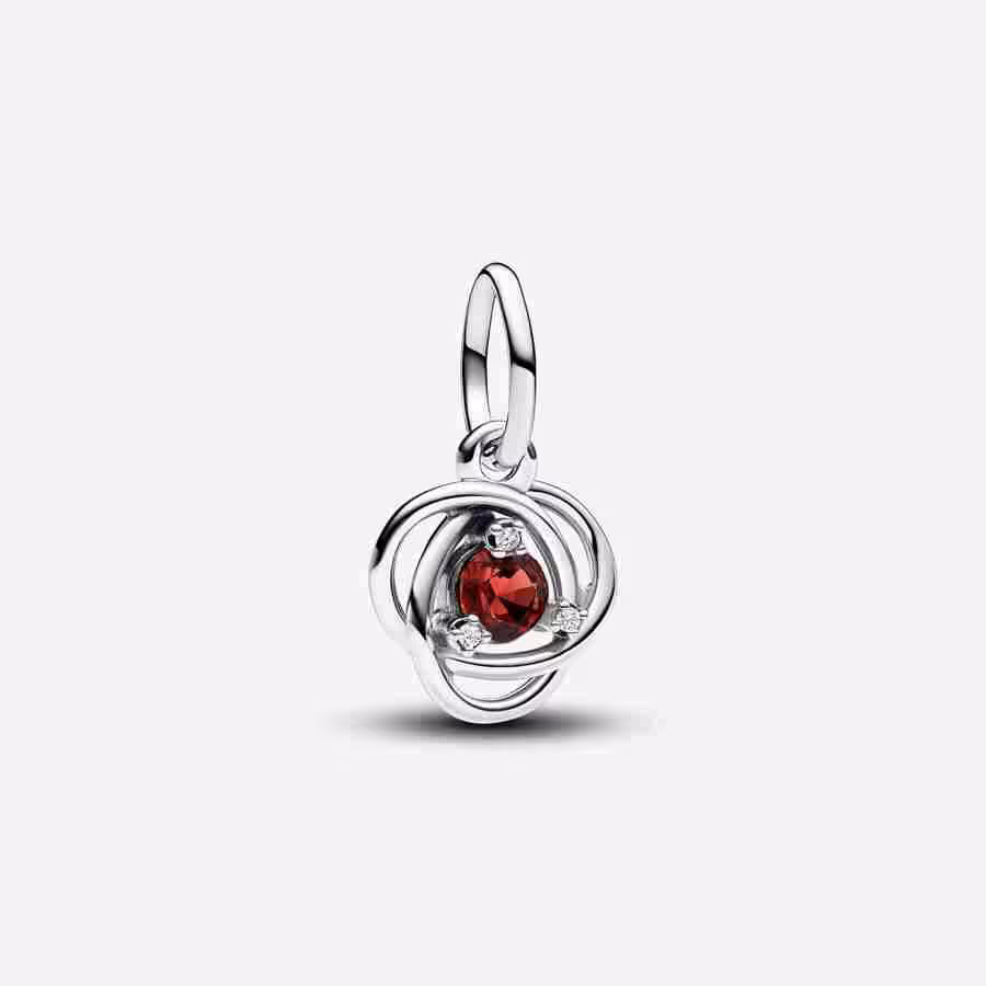 Pendente Cerchio Eterno Rosso Luglio Pendente Cerchio Eterno Rosso Luglio