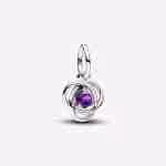 Pendente Cerchio Eterno Viola Febbraio