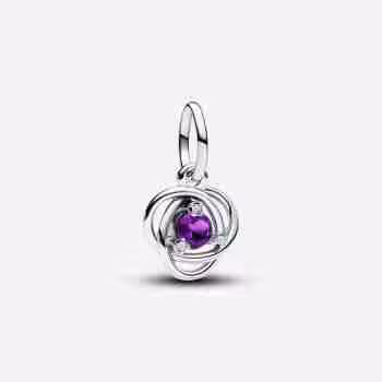 Pendente Cerchio Eterno Viola Febbraio