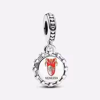 Pendente Maschera Veneziana e Leone Alato