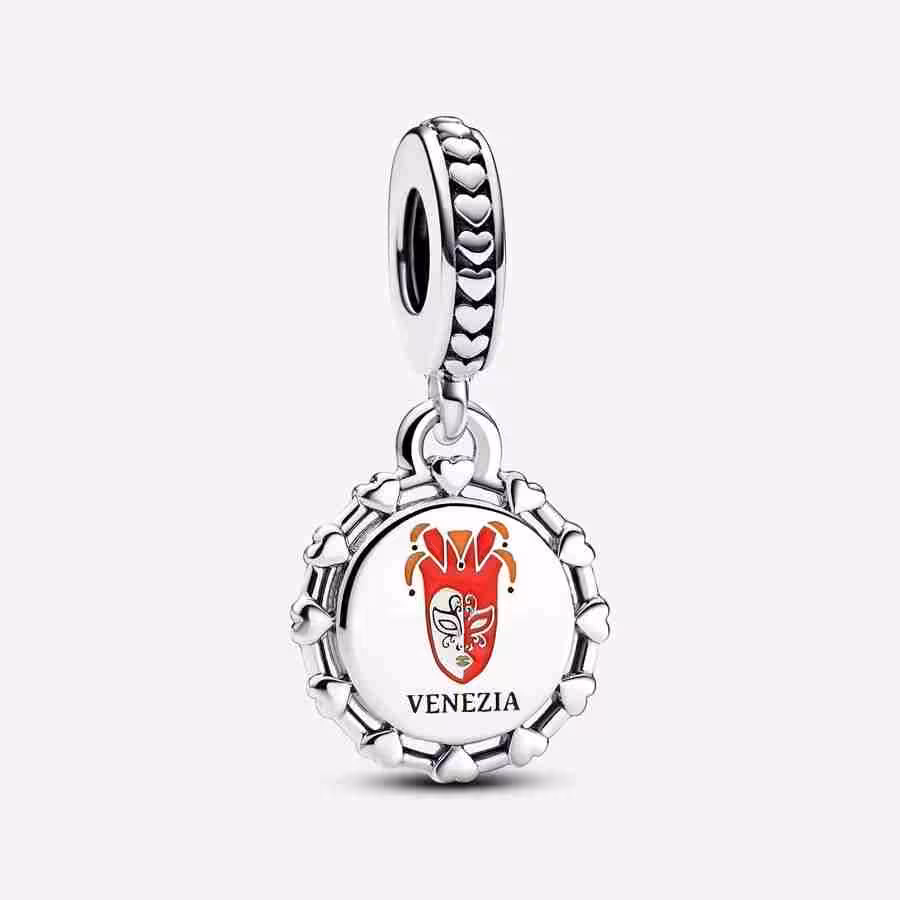 Pendente Maschera Veneziana e Leone Alato_1 (2) Pendente Maschera Veneziana e Leone Alato 1 2