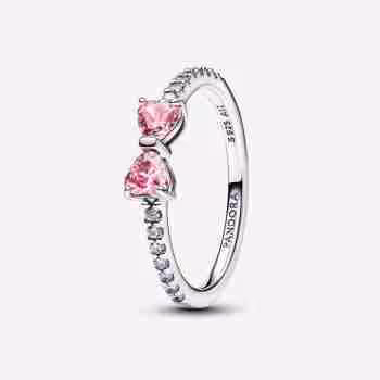 Anello Fiocco Luminoso Rosa