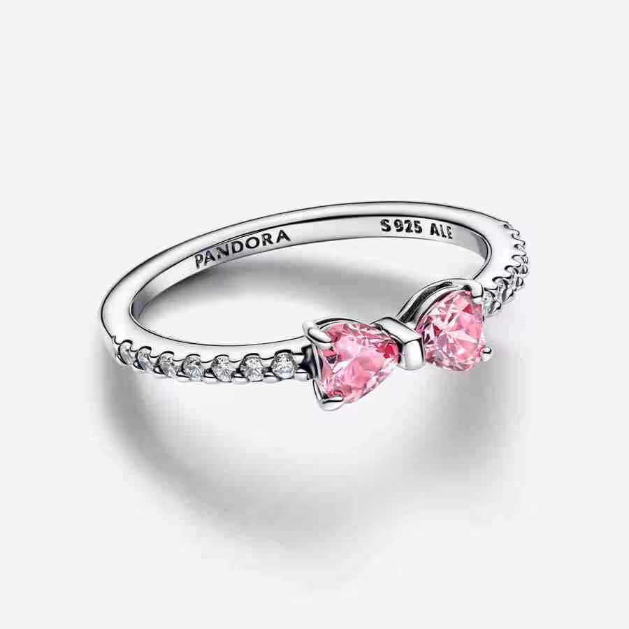 Anello Fiocco Luminoso Rosa_1