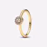 Anello Punto Luce e Pavè Anello Punto Luce e Pavè
