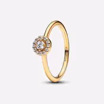 Anello Punto Luce e Pavè