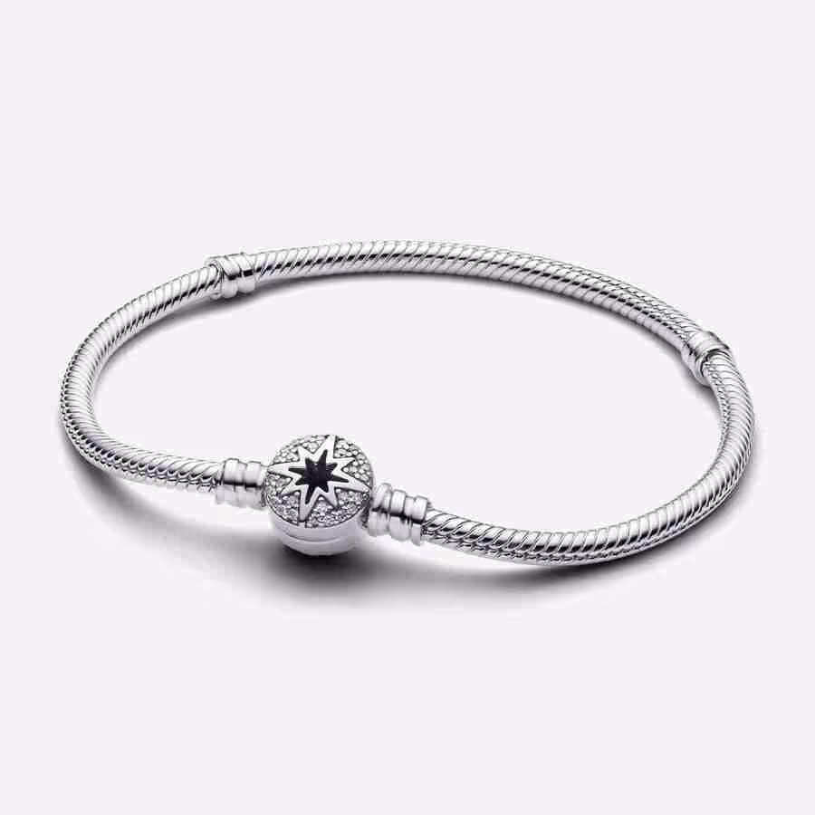 Bracciale Moments con Chiusura Stella Polare Bracciale Moments con Chiusura Stella Polare