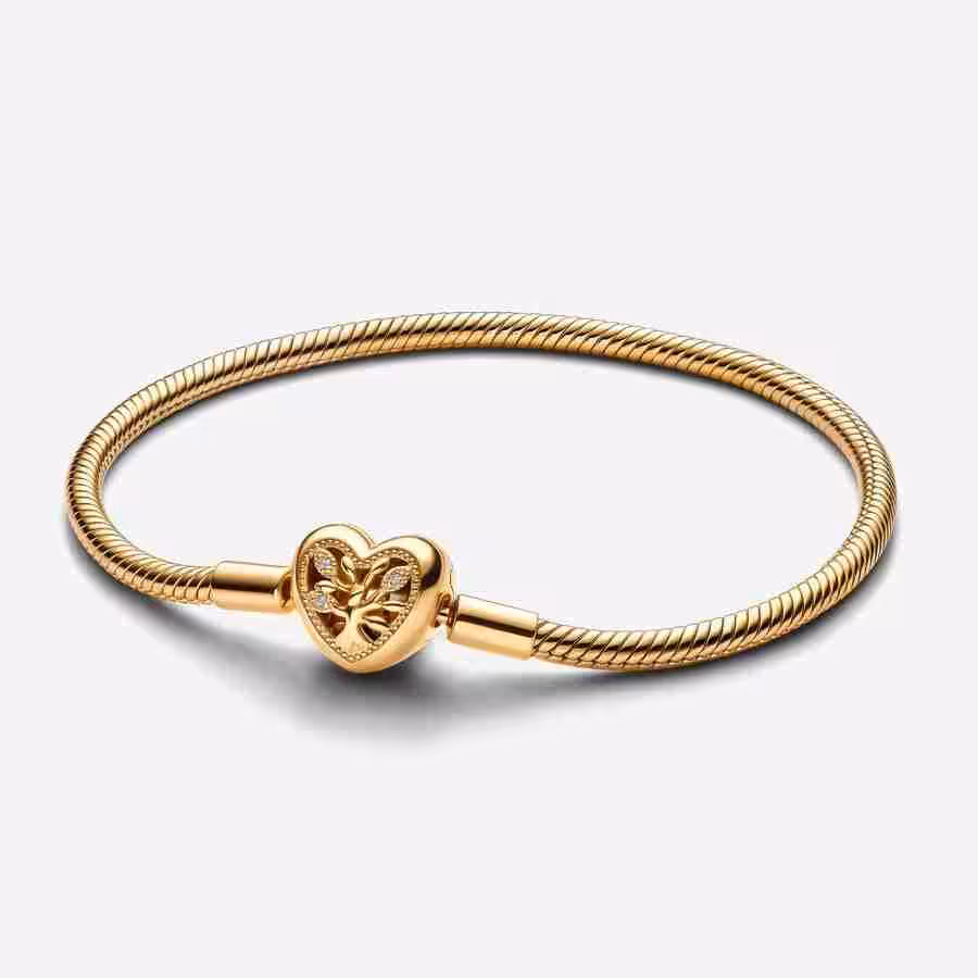 Bracciale Moments con Chiusura a Cuore Albero della Famiglia Bracciale Moments con Chiusura a Cuore Albero della Famiglia