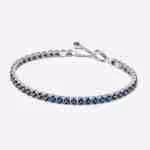 Bracciale Tennis con Pietre Blu Bracciale Tennis con Pietre Blu