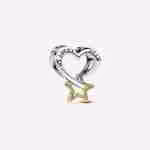 Charm Openwork Cuore e Stella My Lucky Star Charm Openwork Cuore e Stella My Lucky Star