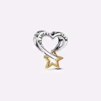 Charm Openwork Cuore e Stella My Lucky Star