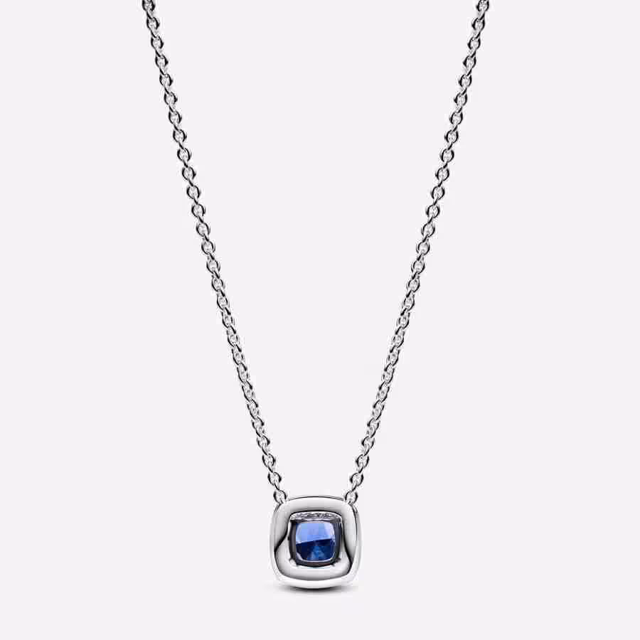 Collana Punto Luce Quadrato Blu_1