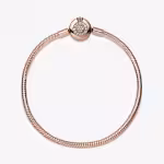 Set completo di braccialetti con fiori di ciliegio in oro rosa