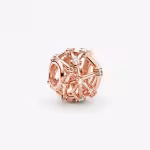 Set completo di braccialetti con fiori di ciliegio in oro rosa