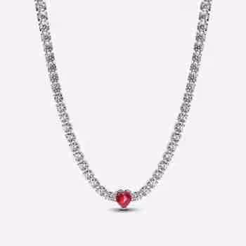 Choker con cuore e punti luce