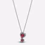 Collana Doppi Cuori Rossi Collana Doppi Cuori Rossi