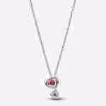 Collana Doppi Cuori Rossi
