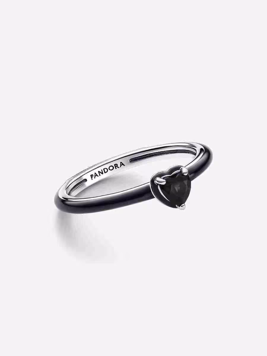 Anello Cuore Chakra nero_2