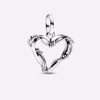 Charm Medallion Wire Heart