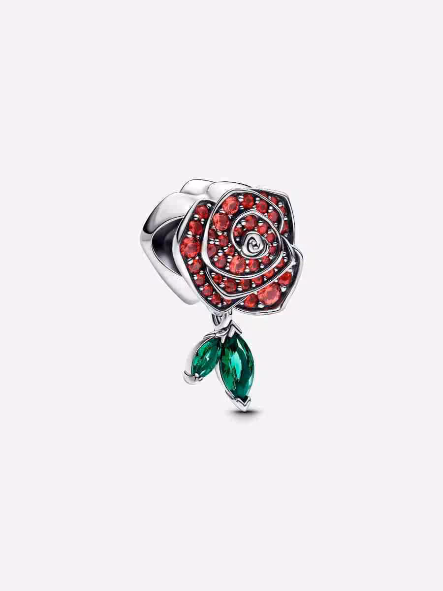 Charm Rosa Scintillante Rossa Charm Rosa Scintillante Rossa