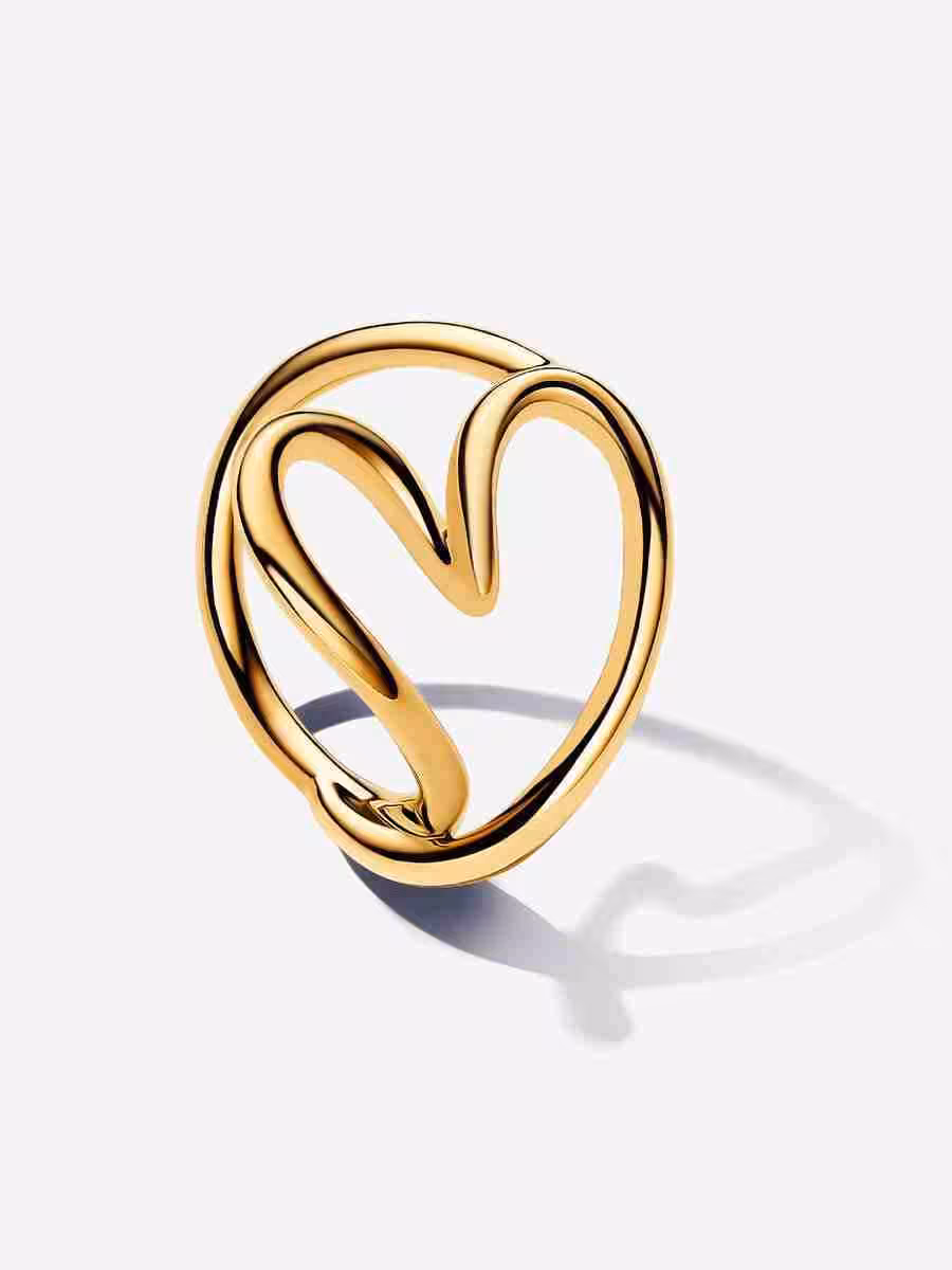Anello Cuore Linea Sinuosa-Zlacení Anello Cuore Linea Sinuosa Zlaceni