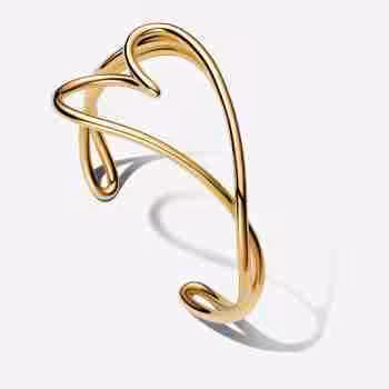 Bracciale Aperto Cuore Linea Sinuosa