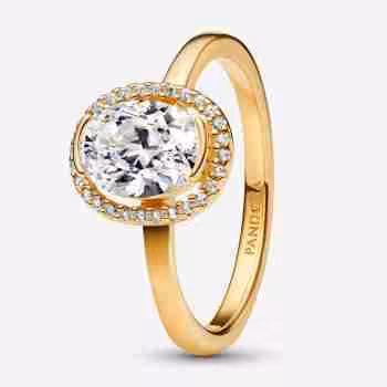 Anello Punto Luce Ovale