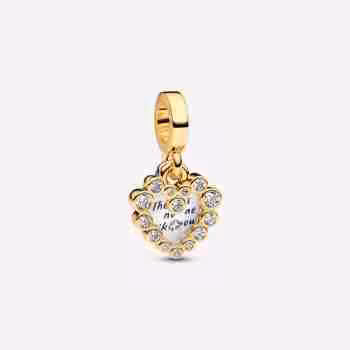 Charm Pendente Doppio Cuore Nessuna come Te