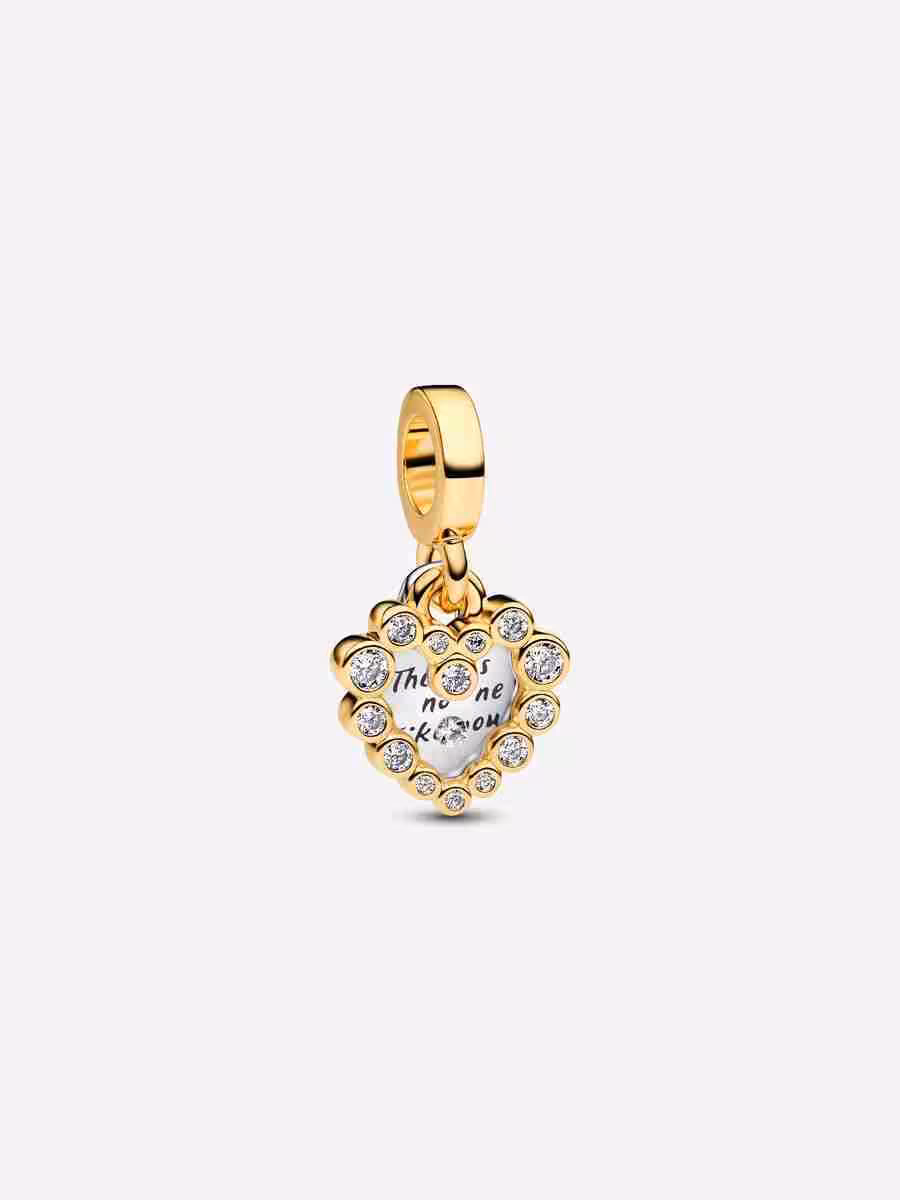 Charm Pendente Doppio Cuore Nessuna come Te Charm Pendente Doppio Cuore Nessuna come Te