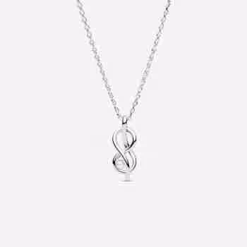 Collana Legame Infinito con Perla Rosa Artificiale
