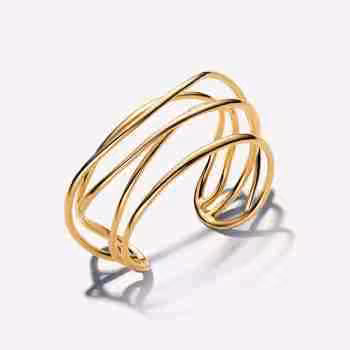 Bracciale Aperto Linee Sinuose