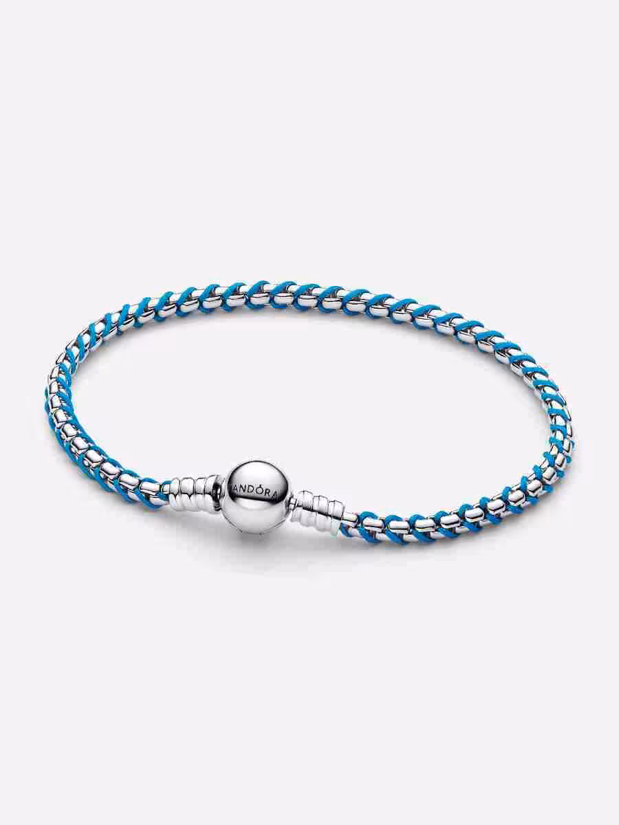Bracciale Intreccio Tessuto Turchese Bracciale Intreccio Tessuto Turchese