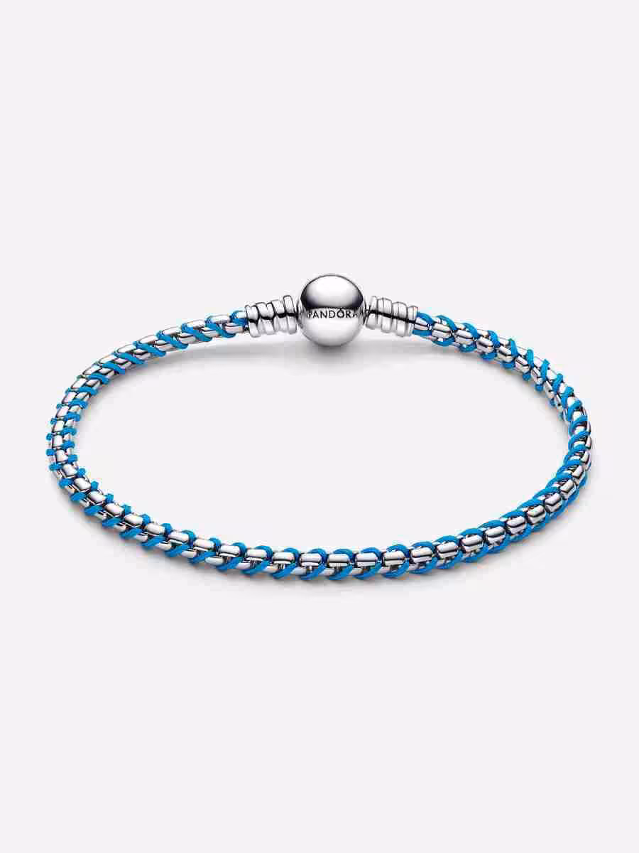 Bracciale Intreccio Tessuto Turchese_1