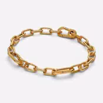 Bracciale Maglia Link Small Effetto Diamantato