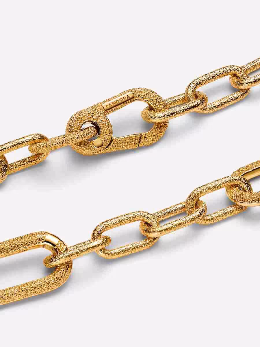 Bracciale Maglia Link Small Effetto Diamantato_1